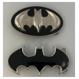 Vintage Chrome Batman belt buckles