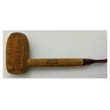 Vintage Wooden Pipe Stand With Tobacco Jar & Pipes