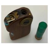 Rare Vintage Wooden Cigarette Lighter Holder And Consealed Ashtray