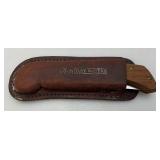 Vintage Chicago Cutlery Boundeary Waters Fillet Knife With Leather Sheath 5"