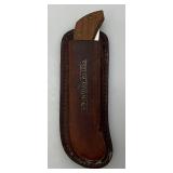 Vintage Chicago Cutlery Boundeary Waters Fillet Knife With Leather Sheath 5"