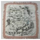 Antique YELLOWSTONE Park Silk Pillow Cover