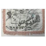 Antique YELLOWSTONE Park Silk Pillow Cover