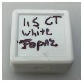 Lab Created 1.5 CT White Topaz (In Protective Case)