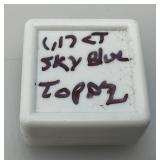 Lab Created 1.7 CT Sky Blue Topaz (In Protective Case)