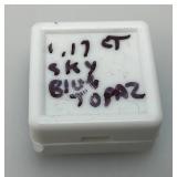 Lab Created 1.7 CT Sky Blue Topaz (In Protective Case)