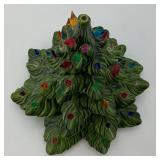 Vintage 14"  Ceramic Light Up Christmas Tree (No Light)