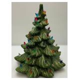 Vintage 14"  Ceramic Light Up Christmas Tree (No Light)