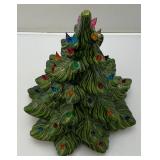 Vintage 14"  Ceramic Light Up Christmas Tree (No Light)