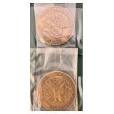 Misc. Collectible 1972 Paul Revere Silversmith, Wittnauer Collectors Society Encapsulated,  Collectors Medallions And More