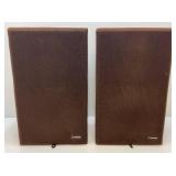 Vintage Omega 300 Wood Grain Box Speakers 14 1/2" x 24 1/4"