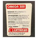 Vintage Omega 300 Wood Grain Box Speakers 14 1/2" x 24 1/4"