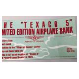 Vintage 12" x 36" TEXACO Styrene Advertisement Poster
