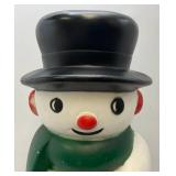 Vintage 27" Snowman Blow Mold