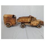 Vintage Tonka Dump Truck and Trailer