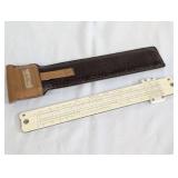 Acu-Math Mannheim Trig Slide Rule with Case