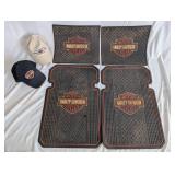 Harley-Davidson Floor Mats and Caps Set