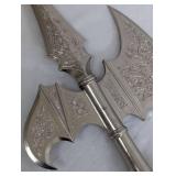 Decorative Halberd with Engraved Blade