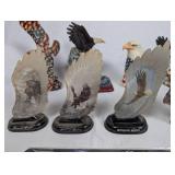 Collection of Eagle Figurines and Decor