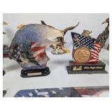 Collection of Eagle Figurines and Decor