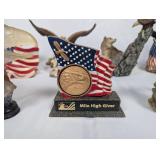 Collection of Eagle Figurines and Decor