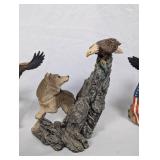 Collection of Eagle Figurines and Decor