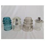 Collection of Glass and Metal Bells with Insulators
