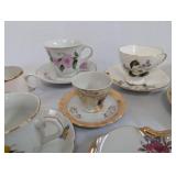 Assorted Vintage Tea Set and Decorative Plate
