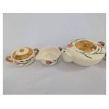 Assorted Vintage Tea Set and Decorative Plate
