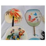 Collection of Vintage Hand Fans