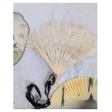 Collection of Vintage Hand Fans