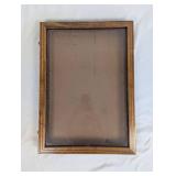 Wooden Display Case with Glass Front