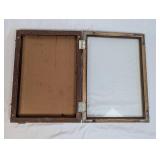 Wooden Display Case with Glass Front