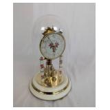 Haller Anniversary Clock with Floral Design