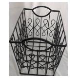 Pair of Black Wire Storage Baskets