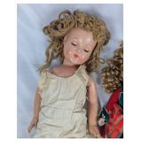 Collection of Vintage Porcelain and Cloth Dolls