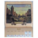 Collection of J.R.R. Tolkien Calendars (1977-1985)