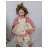 Collection of Porcelain Dolls with Accessories