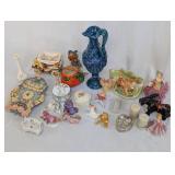 Collection of Ceramic and Porcelain Figurines and Decor