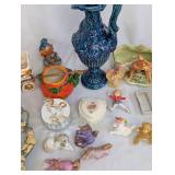Collection of Ceramic and Porcelain Figurines and Decor