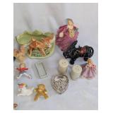 Collection of Ceramic and Porcelain Figurines and Decor