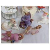 Collection of Ceramic and Porcelain Figurines and Decor