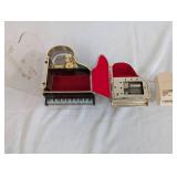 Collection of Miniature Piano Music Boxes and Figurines