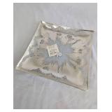 Dorothy Thorpe Sterling Silver on Crystal Trays