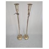 Pair of Vintage Brass Floor Lamps