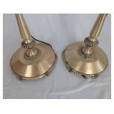 Pair of Vintage Brass Floor Lamps