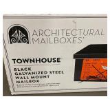 Architectural Mailboxes Townhouse Black Galvanized Steel Wall Mount Mailbox Architectural Mailboxes Townhouse Black Galvanized Steel Wall Mount Mailbox