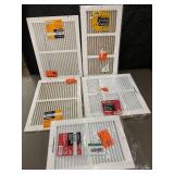 Everbilt Air Return and Ceiling Wall Register Lot - 5 Pieces Assorted Sizes Everbilt Air Return and Ceiling Wall Register Lot - 5 Pieces Assorted Sizes