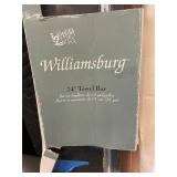 Bathroom Hardware Lot: 2 Williamsburg 24 in Towel Bars, Donner Towel Ring, Delta & Franklin Brass Holders Bathroom Hardware Lot: 2 Williamsburg 24 in Towel Bars, Donner Towel Ring, Delta & Franklin Brass Holders
