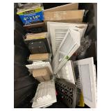 Assorted Floor and Wall Registers and Grates Collection comes with Tote and lid Assorted Floor and Wall Registers and Grates Collection comes with Tote and lid